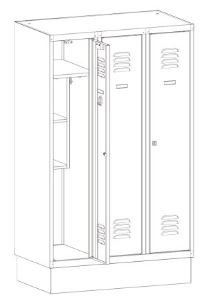 Garderobenschrank MSum 330S - 2