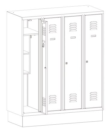 Garderobenschrank MSum 340S - 2