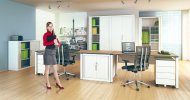 Knieraumblende für Bürotische Stb Comfort der Breite 1400 mm - 2