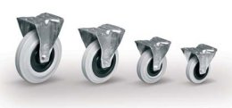 Graugummi-Rollen, Durchmesser 100, 125, 160 oder 200 mm