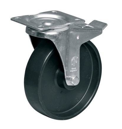 PP-Lenkrolle mit Feststeller, Durchmesser 200 mm - 1