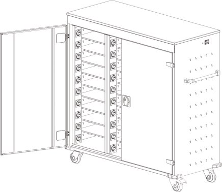 Laptop-Schrank, mobil WNL 310+ - 7