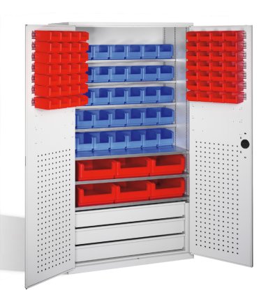 Magazinschrank CP 130276-68, mit Sichtlagerkästen - 1