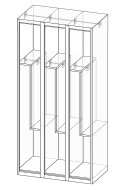 Garderobenschrank XS96-18Z - 4