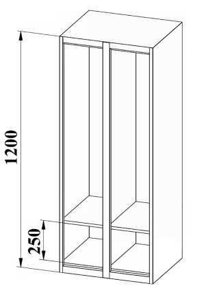 Garderobenschrank XS62-12 - 3