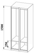 Garderobenschrank XS62-15 - 4
