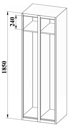 Garderobenschrank XS62-18 - 6