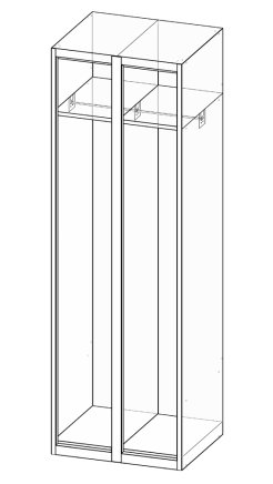 Garderobenschrank XS62-18 - 7