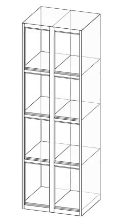 Schließfachschrank  XS68-18 - 4