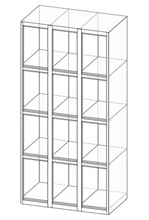 Schließfachschrank  XS92-18 - 4