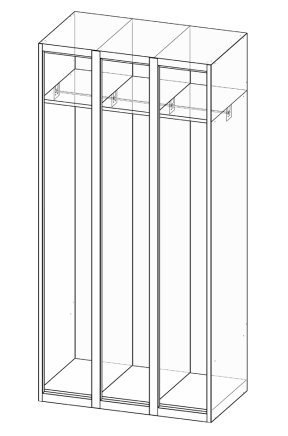 Garderobenschrank XS93-18 - 4