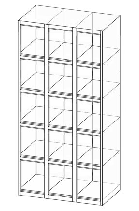 Schließfachschrank  XS95-18 - 4