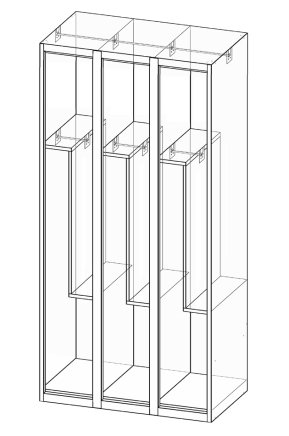 Garderobenschrank XS96-18Z - 4