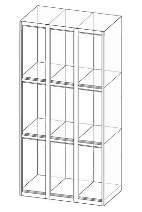 Schließfachschrank  XS99-18 - 4