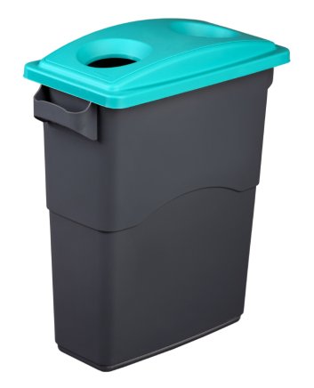 Deckel für Mülltrennbehälter EcoSort - Farbe Blaugrün - 1