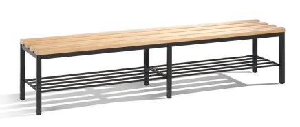 Garderobenbank CP 8052-010 mit Schuhrost, Breite 1960 mm - 1