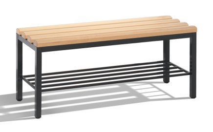 Garderobenbank CP 8050-010, mit Schuhrost, Breite 1000 mm - 1