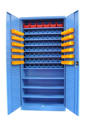 Werkstattschrank Kovos mit Sichtlagerkästen SPZ_11_0002_C_VAR_6 - 1