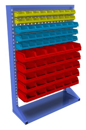 Lochplatten-Stellwand mit Ausstattung (6 Modelle) - 1