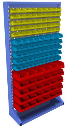Lochplatten-Stellwand mit Ausstattung (6 Modelle) - 1