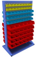 Stellwand mit Sichtlagerkästen, beidseitig (6 Modelle)