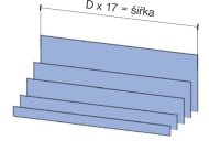 Quere Einteilung (glatt) für POLAK Schubladen 75 mm - 3