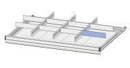 Quere Einteilung (glatt) für POLAK Schubladen 150 mm - 4