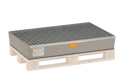 Auffangwanne aus GFK 10384, mit Rost - 1