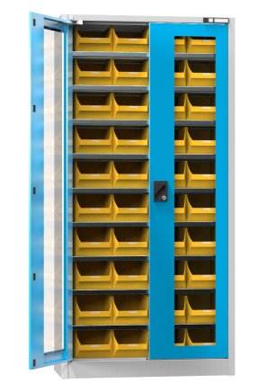 Werkstattschrank mt Sichtlagerkästen UK1-B11S - 1