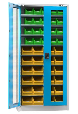 Werkstattschrank mt Sichtlagerkästen UK1-B21S - 1