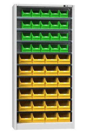 Werkstattschrank mt Sichtlagerkästen UK1-B2 - 1