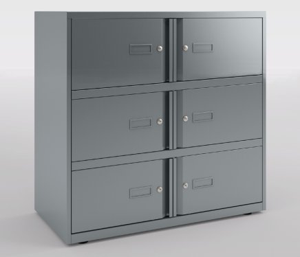 Schließfachschrank Bisley  Essentials 1000 x 800/1000 x 470 mm - 1