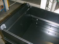 Wannenboden für Aktenschrank + 2x Teiler Bisley Contract, Format FLS - 4