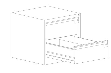 Registraturschrank Szk 318/2 Sis für Format B5 - 2