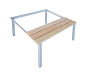 Untergebaute Sitzbank mit Niveauausgleichsfüßen P321 W - 1