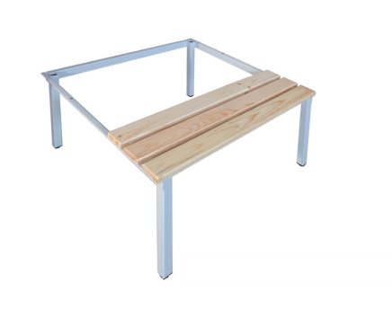 Untergebaute Sitzbank mit Niveauausgleichsfüßen P311 W - 1