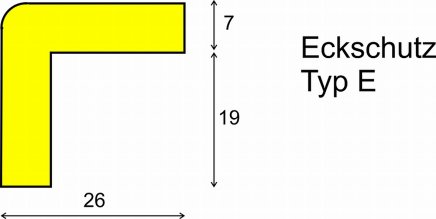 Eckschutzprofil 26 x 26 mm - 5