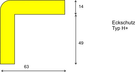 Eckschutzprofil 63 x 63 mm - 5