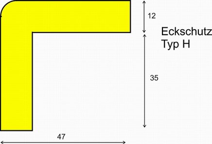 Eckschutzprofil 47 x 47 mm - 5