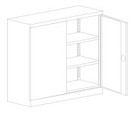 Edelstahlschrank SBM 103 - 2