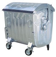Müllgroßbehälter 1132, feuerverzinkt, 1100 l - 1