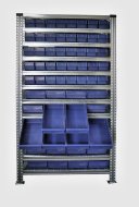 Regal mit Stapelbehälter 100 x 230 mm - 24 St., 100 x 115 mm - 40 St.  (4 Modelle) - 2
