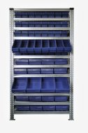 Regal mit Stapelbehälter 100 x 230 mm - 24 St., 100 x 115 mm - 40 St.  (4 Modelle) - 3