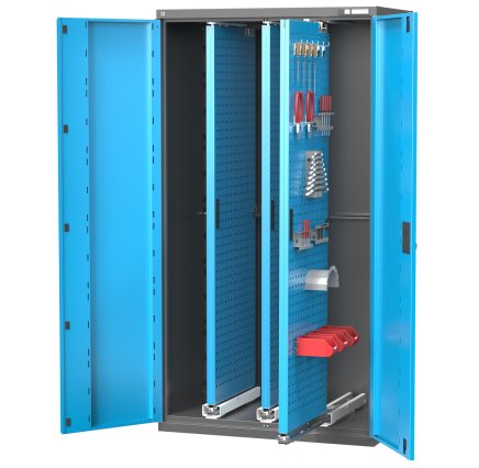 Vertikale Schränke mit ausziehbaren Lochplatten VSP2 - 2