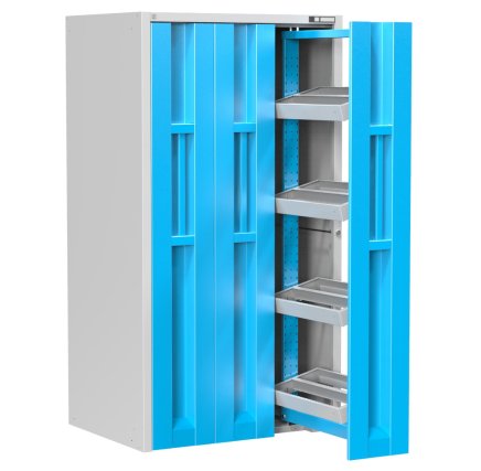 Vertikale Schränke mit ausziehbaren Türen und NC-Rahmen VSD2 - 1