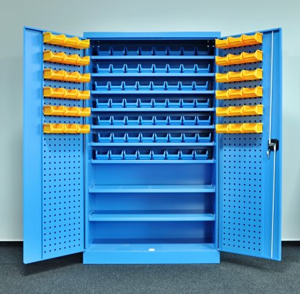 Werkstattschrank Kovos mit Sichtlagerkästen  SPZ_11_0003_VAR_2 - 1