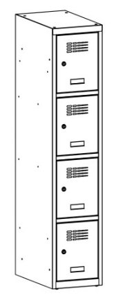 Garderobenschrank MSum 414S - 2