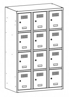 Garderobenschrank MSum 334S - 1