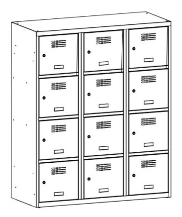 Garderobenschrank MSum 434S - 1