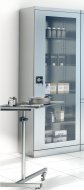 Edelstahlschrank mit Glastüren SmlN 101 - 1